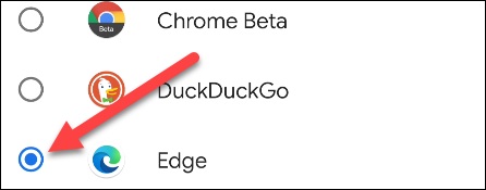 جعل Microsoft Edge المتصفح الافتراضي