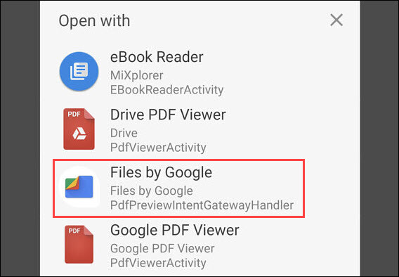 قراءة ملف PDF على نظام Android